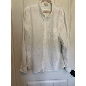 Baldwin.Co Kansas City William White Button Down Shirt Stretch XXL Men's NWT